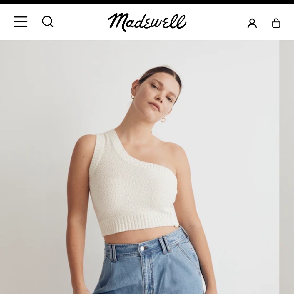 Madewell One-Shoulder Knit Top